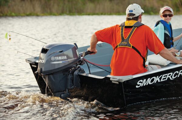 Yamaha 20hp Outboard | Tiller,  Electric & Manual Start, 20" Shaft | F20LWPHB - USED - Image 3